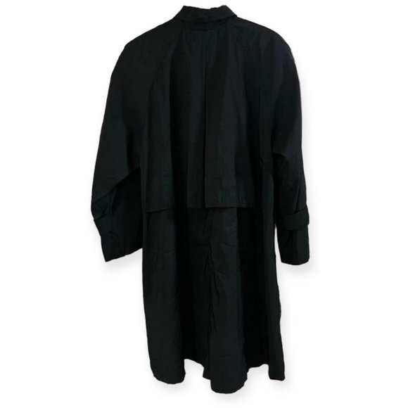 Vintage Forenza Black Rain Jacket Overcoat Size 12 - Picture 2 of 7